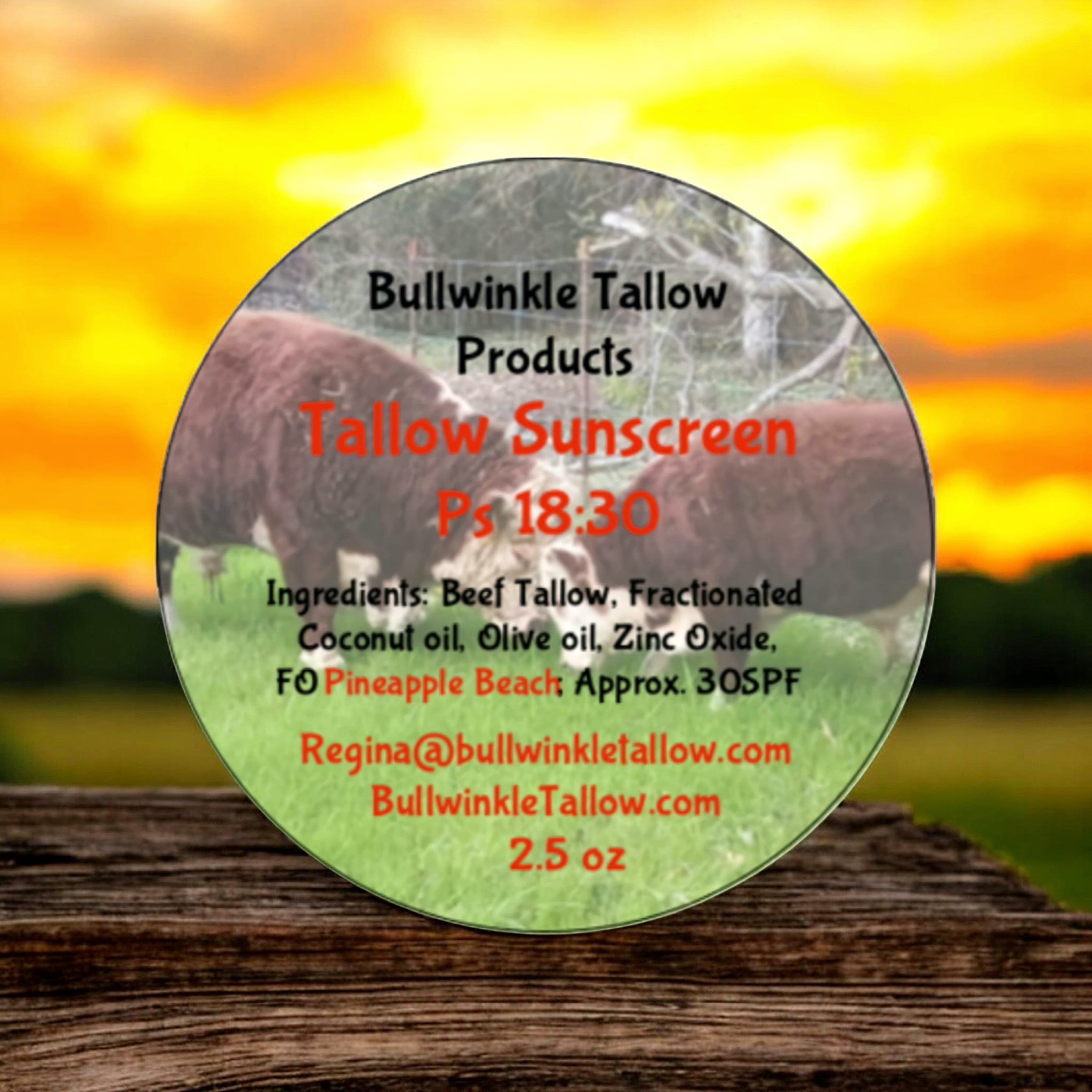 Tallow Sunscreen